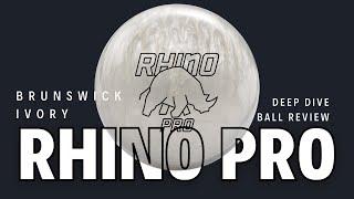 OH! So We Got a HyRoad Type Big B Ball? Brunswick Ivory Rhino Pro | Deep Dive Ball Review