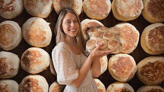 The Best Homemade English Muffins! - Bulk Baking For The Freezer