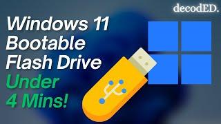 EASIEST Way To Create Windows 11 Bootable Flash Drive Using RUFUS in 2025!