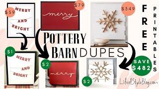 Dollar Tree DIY Pottery Barn Christmas Dupes | High End Dupes | Life of Style Blog