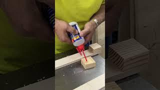 Using super glue as a clamp. #diy #woodworking #woodworker #maker