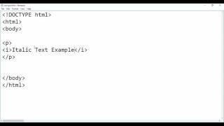 HTML - Italic Text Tag - Intact Abode