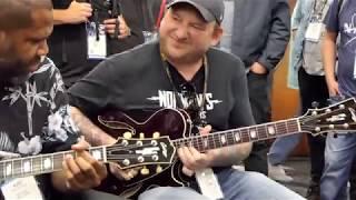 Josh Smith, Kirk Fletcher, Ariel Posen - "Crosscut Saw" Jam - Collings Guitars Booth NAMM 2019