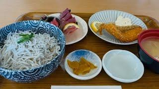 At Tarumi Gyokō Shokudō( Tarumi Fishing Port Restaurant ) #seafoods & Akashi Kaikyo Bridge#viewing