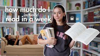 how much do I read in a week in a (not so normal) week?  *mood reading vlog*