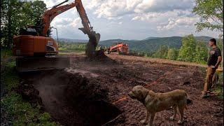 Digging a garage foundation