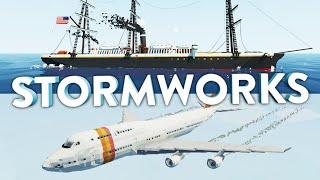 СУПЕР РЕАЛИСТИЧНЫЕ БОИНГ 747 и ФРЕГАТ + КРУТОЙ АТОМНЫЙ РЕАКТОР | Stormworks: Build and Rescue