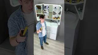 На OZON вышла новинка зеркальный шкаф трельяж Cosmetic Light 100 размера для ванной комнаты!