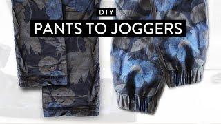 DIY: Pants to Joggers • Imdrewscott