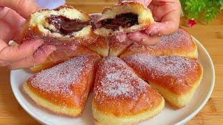 Easy chocolate donuts recipe/دونات مثلثة بالشوكلاتة