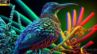 The World of Birds in - Colorful  with Relaxing Music -  Video ULTRA HD