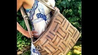 DIY Jute Webbing Tote Bag