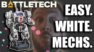 Battletech: Crispy White ComStar Mechs, and the Trick to Making it Easy