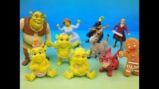 2007 SHREK THE THIRD FULL SET OF 10 McDONALDS HAPPY MEAL COLLECTION FIGURES VIDEO REVIEW