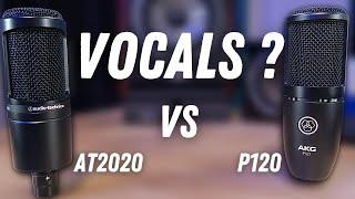 Audio-Technica AT2020 Vs AKG p120 - Vocal Microphone