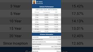 HDFC INDEX FUND NIFTY 50 PLAN#hdfcindexfund