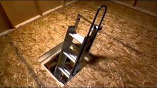 Werner Compact Attic Ladder - Fits in Tight Spaces