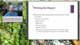 Writing the Case Study Report-Lecture #11