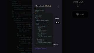 Like Animated Button with Flutter  #shorts #codeclash #flutter #flutteranimation #flutterdeveloper