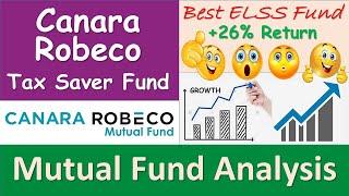 Canara Robeco Equity Tax Saver Mutual Fund Review  Should I Invest in Canara Robeco Mutual Fund? 