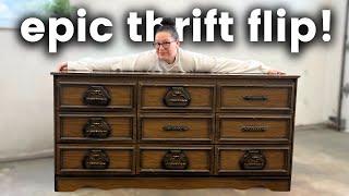 From Ugly to Unbelievable | $50 Thrifted Dresser Gets a High End Makeover!