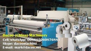 Jumbo Roll Tissue Hand Towel Roll Slitter Rewinder Machines ( TZ-FQ-C 2600 )