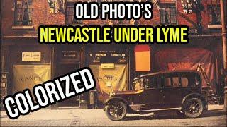 Newcastle under Lyme - Old Pics and Photo's - COLORIZED - Before and After with A.I