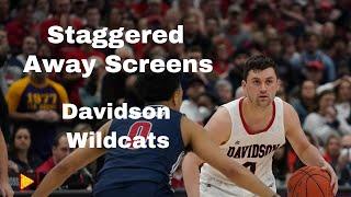 Staggered Away Screen | Davidson Wildcat's Secondary Break