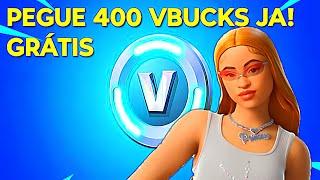 como pegar 400 vbucks grátis AGORA NO FORTNITE GRATUITO! pegue já antes que acabe! no capítulo 5 /