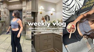 WEEKLY VLOG: bestie shopping trip + renovations + kitchen updates + home shopping + girly vibes