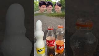 Coca Cola, Fanta, Sprite und Mentos | Experiment #shorts