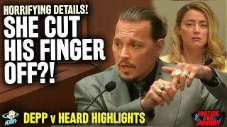 OMG! Johnny Depp Fights Back! Describes How Amber Heard Chopped His Finger Off!?!