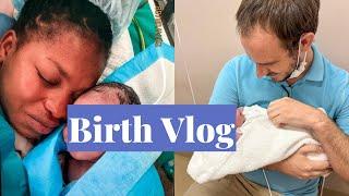 BIRTH VLOG | RAW LABOUR AND DELIVERY OF OUR BABY | planned induction at 38 Weeks | C-section