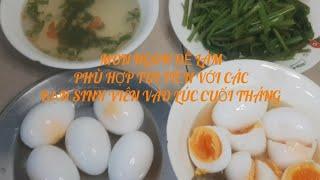 MÓN ĂN DỄ LÀM CHO SINH VIÊN CUỐI THÁNG