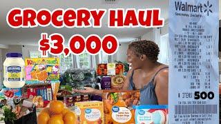 FIRST GROCERY HUAL FOR A FAMILY OF 7