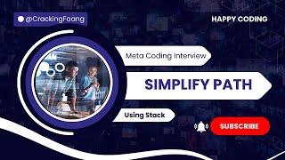 Meta Coding Interview Question | Leetcode 71 | Cracking the coding interview [Cracking FAANG]