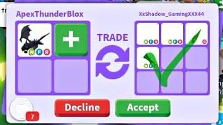 WHAT PEOPLE TRADE FOR NEON SHADOW DRAGON IN ADOPT ME! ADOPT NE TRADING VIDEO! #adoptmetrades