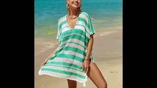 Take a walk on the beach, the summer is refreshing and romantic, come with a beach knit sweater