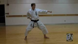 Shotokan Karate Heian Nidan Kata demonstration on PaulGaleNetwork.com