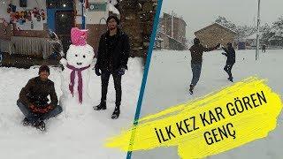 İlk Kez Kar Gören Genç | Eğlence ve Heyecan Dolu Video ️️️