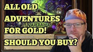 ALL Old Adventures Are Now Available for GOLD! Should You Buy Them? Hearthstone