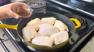 You Have Never Had Chicken this GOOD! Easy Well Seasoned Chicken Thigh Recipe!