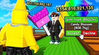 I Spent 24 Hours in Rich Grow A Garden Servers!