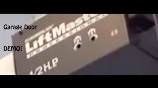 Liftmaster Professional 1/2 Hp Garage Door Demonstration