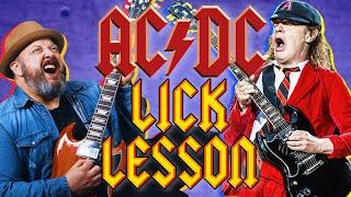 AC/DC's Angus Young Lick Guitar Lesson + Tutorial