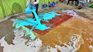 Trying to Save Mud-Contaminated Carpets! Satisfactory Carpet Cleaning