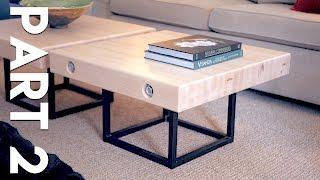 Modern Maple and Steel Coffee Table Part 2 | How To Build - Welding