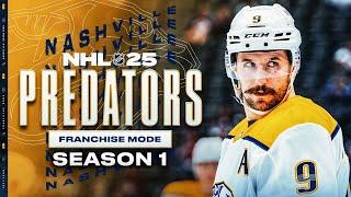 NHL 25: NASHVILLE PREDATORS FRANCHISE MODE - SEASON 1