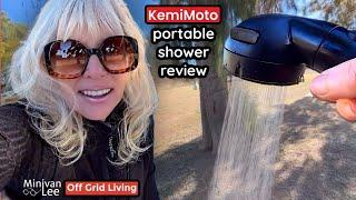 Van Life MUST-HAVE? Review of Kemimoto Shower System | perfect for Quartzsite & Pets