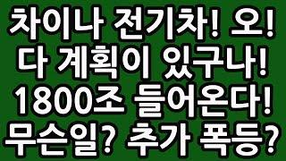 차이나 전기차 다 계획이 있구나! 1800조 들어온다! 무슨일? 중국 주식 주가 전망 TIGER 타이거 ETF SOLACTIVE 테슬라 루시드 아이온큐 TQQQ SOXL TMF